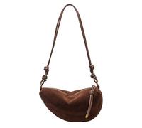 Oxtxuzdm Borsa da donna Retro Crossbody Bag Trendy Dumplings Bag Grande Capacità Borsa a tracolla Signore PU Leather Messenger Bag, Colore caffè., as size
