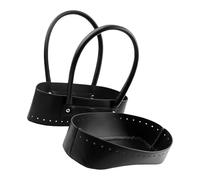 Oxtxuzdm Borsa di modo Maniglia PU Fondelli in Pelle Accessori Fatti A Mano Fare Set Per La Donna Che Fa Set di Moda Maniglia In Pelle Pu Bottoms Accessori, Nero , One Size