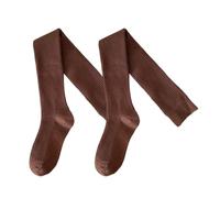 Oxtxuzdm Calze a coste in misto lana con impugnatura in silicone antiscivolo termiche sopra il ginocchio calze lunghe scaldamuscoli per le donne calze lunghe con impugnatura in silicone da donna