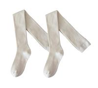 Oxtxuzdm Calze a coste in misto lana con impugnatura in silicone antiscivolo termiche sopra il ginocchio calze lunghe scaldamuscoli per le donne calze lunghe con impugnatura in silicone da donna