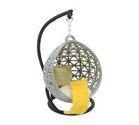 Oxtxuzdm Camera da letto sospesa amaca sedia mobili in miniatura accessori modello gioco di ruolo arredamento altalena casa delle bambole casa delle bambole cestino appeso