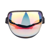 Oxtxuzdm Casco di ricambio per PC e occhiali protettivi antigraffio per moto, lenti facciali aperte, lenti a bolle, occhiali