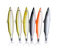 Oxtxuzdm Confezione da 6 penne a sfera carine per feste di pesca a forma di pesce, regalo creativo di cancelleria per ufficio