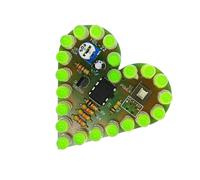 Oxtxuzdm Educational Heart Light Board Circuito Analogico per Teoria Elettronica Pratica Principiante Effetto Respirazione Parte Respirazione Componenti Lampada