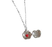 Oxtxuzdm Elegante Collana A Ciondolo Applicato Aperto Con Un Compartimento A Pelle Comoda Per I Dichiarazione Gioielli Ricordi Gioielli Accessorio