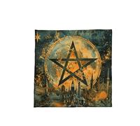 Oxtxuzdm Elegante panno per meditazioni reversibile, tappetino per tarocchi, in velluto, compatto, per rituali e raduni, tovaglia per divinazione