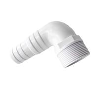 Oxtxuzdm Forte collegamento del tubo flessibile della piscina di 90 gradi con le aree interne lisce migliora i flussi d'acqua per i sistemi di pompe Adattatore del tubo flessibile per le pompe della