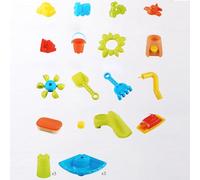 Oxtxuzdm Giocare per bambini sabbia giocattolo da spiaggia e giocattoli acquatici, set da tavolo, ideale per il parco spiaggia e le attività del cortile, portatile, pieghevole, per bambini