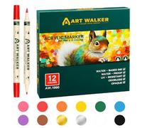 Oxtxuzdm Marcatore Acrilico A Doppia Estremità 24/12/36 Penna Vernice Acrilica A Colori Per La Rivista Scrapbooking Calendario Calendario Making Art Painting Artist Forniture