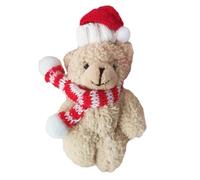 Oxtxuzdm Peluche Natale Orso Catena Ornamento Pendente Appeso Per Borsa Borsa Zaino Pendenti Bambola Farcita Portachiavi Carino Ciondolo Appeso Ornamento