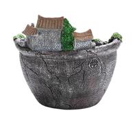 Oxtxuzdm Piccoli vasi decorativi per piante grasse con foro di drenaggio per davanzale della finestra, spazi da giardino, interni ed esterni, balcone, uso decorativo