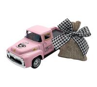 Oxtxuzdm Retro Piccolo camion del metallo con la borsa smontabile della tela da caffè Decors del tavolino per i controsoffitti della cucina e il camion del metallo dell'ornamento