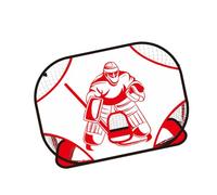 Oxtxuzdm Robusta rete da portiere per hockey su ghiaccio per esercizi al chiuso e all'aperto, facile da sistemare, con rete da allenamento composta da tessuto Oxford.
