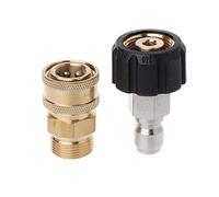 Oxtxuzdm Set di adattatori per idropulitrice da 5000 PSI Kit di accoppiatori a connessione rapida M22 14 Filtro in schiuma Olio Detergente Acquario Spugna Purificatore d'aria Blocco Blu Pool B Pool