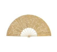 Oxtxuzdm Ventilatore a mano pieghevole scintillante accessori per pratica di danza o eventi culturali Design facile da trasportare Ventilatore pieghevole per allenamento Kung Fu