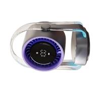 Oxtxuzdm Ventilatore ricaricabile 100Velocità del vento Auto Swing sussurri silenzioso funzionamento luce notturna blu per palestra ufficio computer uso batteria ricaricabile alimentato ventola di