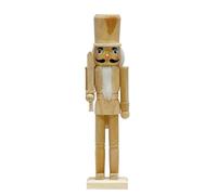 Oxxggkao 1 pezzo bianco dipinto a mano schiaccianoci re ornamenti decorazioni noci soldati burattino decorazioni schiaccianoci ornamento di Natale