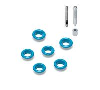 Oxxggkao 1 Set Occhielli Hardware Bagagli Foro Occhiello Pulsante Fare Ornamento Accessorio Occhielli Occhielli Per Borsa Borsa Scarpe Hardware, Blu, One Size