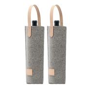 Oxxggkao 2PCS Premium Feltro Vino Carry Bag per Singola Bottiglia Alle Feste Elegante Feltro Borse