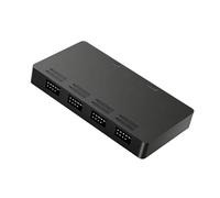 Oxxggkao 4 porte USB 2.0 9Pin USB Splitter cavo Holder Facile collegamento dispositivo per PC Laptop Scheda madre Gestione cavi Centro USB