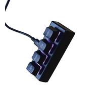 Oxxggkao 4 tastiera USB con cavo Cut Copy Select Durability per scuole e uffici Giocatori e inserimento dati con filo Piccolo risparmio di spazio Risposta rapida Gaming
