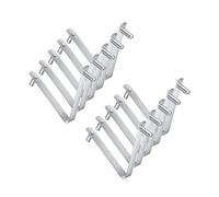 Oxxggkao 5/10Pcs Gancio per Piscina per Rod Piscine Accessori Rod Clip Adatto Doppio Pin per Spazzole Skimmer Pool Net Attacco Clip Set