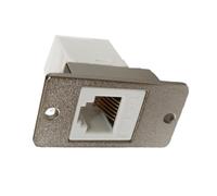 Oxxggkao Accoppiatore del supporto delle flange RJ11 6P6C delle filettature per le linee telefoniche Fax e modem DSL Jack telefonici del supporto del pannello
