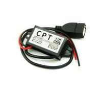 Oxxggkao Adattatore convertitore di corrente continua da 12 V a 5 V 3 A USB femmina BuckingModule adattatore convertitore di alimentazione per auto (USB singolo/doppio) aumenta la tensione