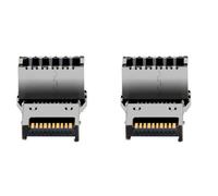 Oxxggkao Adattatore salvaspazio 90° USB 3.2 maschio a femmina 20Gbps scheda madre ad alta velocità Cablaggio pannello frontale custodia PC interno adattatore gestione cavi