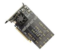 Oxxggkao Advanced PLX8749 Base PCIe3.0 Scheda di espansione per configurazioni multi drive in workstation Multi Disk Scheda di archiviazione del computer