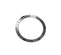 Oxxggkao Alte lunette ceramiche di alluminio dell'orologio di immersione di durevolezza con struttura 38mm 30.5mm per le cornici di alluminio di longevità, Argento