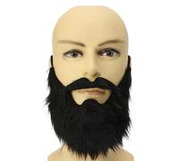 Oxxggkao Barba finta di Halloween Baffi Divertenti Accessori per capelli per il viso Baffi neri Forniture Cosplay Divertente Baffi