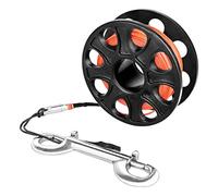 Oxxggkao Bobina da dito per apnea con gancio a doppia estremità per immersioni Linea guida relitto Immersioni subacquee durevoli Accessori tecnici Attrezzatura per grotte