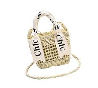 Oxxggkao Borsa a tracolla in paglia, elegante e pratica, borsa da spiaggia, per passeggiate in città o viaggi in vacanza al mare, Beige, One Size