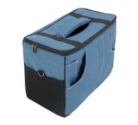 Oxxggkao Borsa da viaggio Amplificatore per chitarra Stile retrò Tessuto Texture Divisione interna Assorbimento degli urti per uso esterno Borsa amplificatore esterno, Blu, M, Bellezza di massa