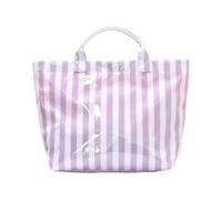Oxxggkao Borsa leggera della spesa delle strisce del PVC per la borsa della striscia dell'arcobaleno di riunioni di pendolar, B