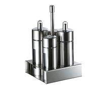 Oxxggkao Bottiglia di sale coperchio rotante multiuso in acciaio inox gadget da cucina pepe shaker barattolo condimento scatola di sale