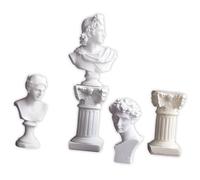 Oxxggkao Busto greco Statua e sculture Figurine della mitologia Pilastro romano Statua della colonna Ornamento decorativo Regalo Figurine della mitologia