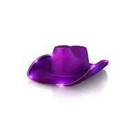 Oxxggkao Cappelli da cowboy di Halloween Cappello per le donne Western Model Show Feltro Uomini adulti Cappelli di colore solido per gli uomini donne Feltro Con Grande Tesa Lampadina