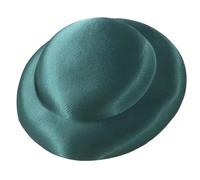 Oxxggkao Cappello a cilindro da modisteria, fedora, per hostess, per hostess, fascinator, per viaggi e riunioni all'aperto, stile vintage francese, Verde, Taglia unica