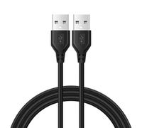 Oxxggkao Cavo di archiviazione plug-and-play, 1,5 m | Cavo USB 2.0 a due estremità USB-a Link per accesso allo stoccaggio, guaina in PVC a quattro fili, routing da scrivania