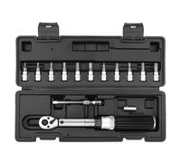 Oxxggkao Chiave dinamometrica con testa intercambiabile da 1/4", 2,5-30 Nm, chiavi di manutenzione per riparazione auto, strumento manuale per riparazione meccanica, kit di manutenzione per ciclismo