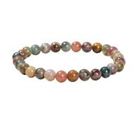 Oxxggkao Classico braccialetto da polso leggero con perline di agata dal design confortevole per donne e uomini accessori da polso con perline rotonde in agata, 6 mm, come descritto