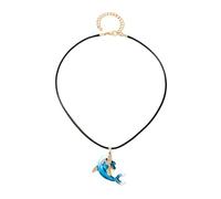 Oxxggkao Collana alla moda con ciondolo a forma di delfino con animali marini, lunghezza regolabile, gioielli per tutti i giorni e per feste, collana ipoallergenica