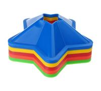 Oxxggkao Coni da allenamento atletico con base a stella, dischi di allenamento per calcio, migliorano la precisione del lavoro a piedi per competizioni Strumento di allenamento di precisione del