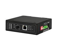 Oxxggkao Convertitori da fibra a rame da 10 Gbps con POE e protezioni avanzate per i convertitori industriali di fibra Poet di automazione di fabbrica