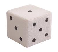 Oxxggkao Cubico Dices Pattern Vanity Ottomano poggiapiedi per divano moderno soggiorno camera da letto dormitorio sgabello lana di agnello ottomano poggiapiedi lavabile tessuto blocco sedile