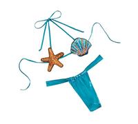 Oxxggkao Due pezzi Split Costumi da bagno per le donne Costume da bagno Set Stelle marine Costumi da bagno Backless Costume da bagno a vita bassa Costume da bagno a vita bassa Costume da bagno Stelle