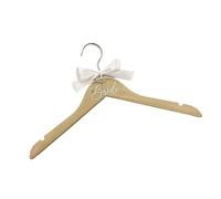 Oxxggkao Elegante gancio per abito da sposa con borchie di perle elevando presentazione nuziale con struttura antiscivolo Bowknot Design gancio per abiti da sposa