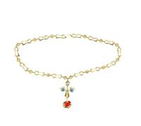Oxxggkao Eleganti orecchini a forma di viso/collana in rame, accessori etnici esagerati per le donne che catturano l'attenzione unisex gioielli accattivanti collana accessorio per feste, One Size